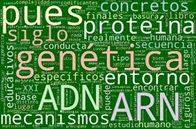 Nube de palabras: ADN basura