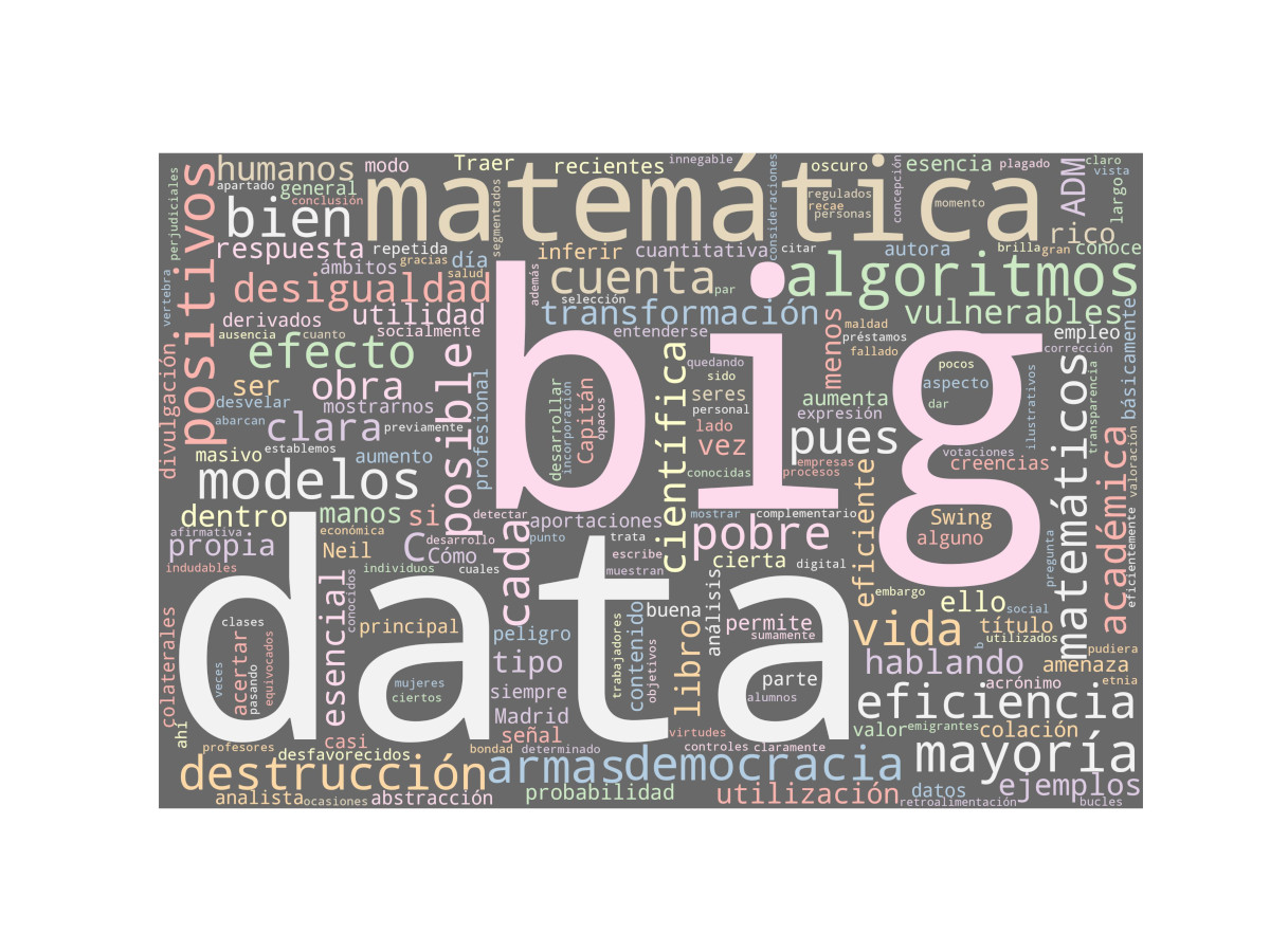 Nube de palabras: Armas de destrucción matemática