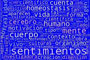 Nube de palabras: El extraño orden de las cosas