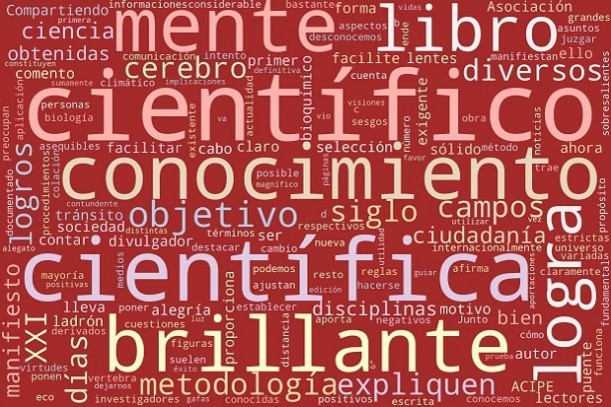 Nube de palabras: El ladrón de cerebros.